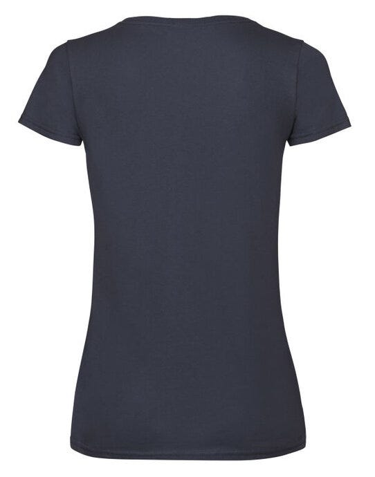 Fruit Of The Loom 61398 FOTL Ladies Valueweight V Neck T - Deep Navy