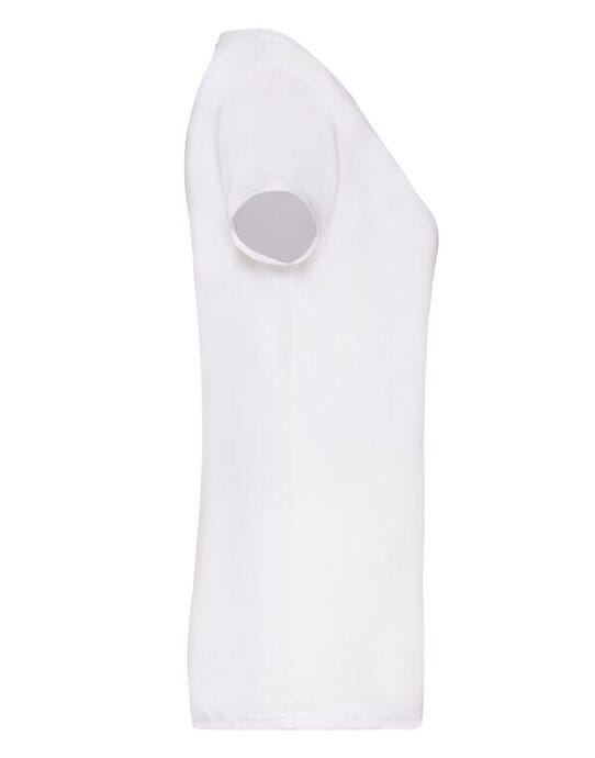 Fruit Of The Loom 61398 FOTL Ladies Valueweight V Neck T - White