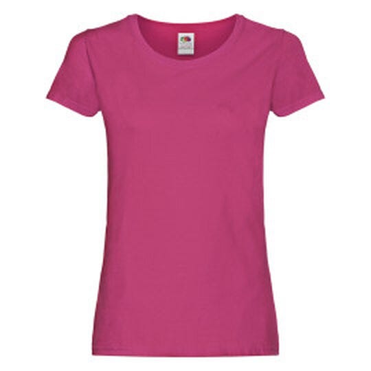 Fruit Of The Loom 61420 FOTL Ladies Original T - Fuchsia