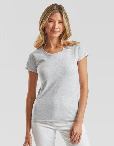 Fruit Of The Loom 61420 FOTL Ladies Original T - Heather Grey