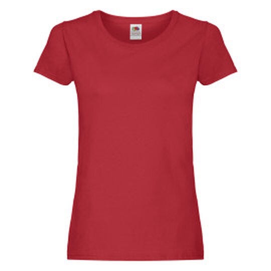 Fruit Of The Loom 61420 FOTL Ladies Original T - Red