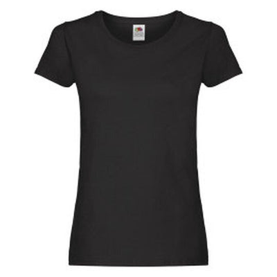 Fruit Of The Loom 61420 FOTL Ladies Original T - Black