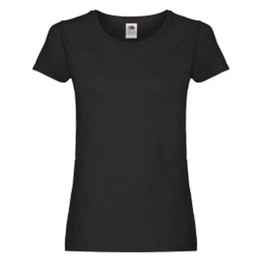 Fruit Of The Loom 61420 FOTL Ladies Original T - Black