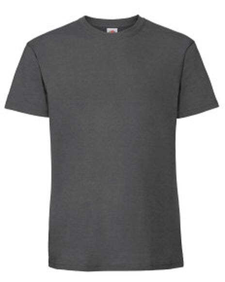 Fruit Of The Loom 61422 FOTL Mens Ringspun Premium T - Light Graphite