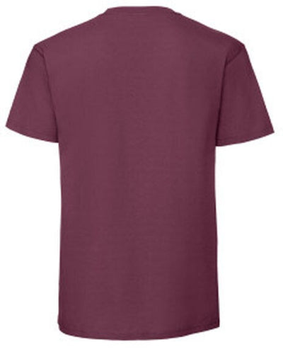 Fruit Of The Loom 61422 FOTL Mens Ringspun Premium T - Burgundy