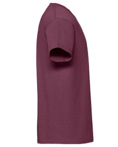 Fruit Of The Loom 61422 FOTL Mens Ringspun Premium T - Burgundy