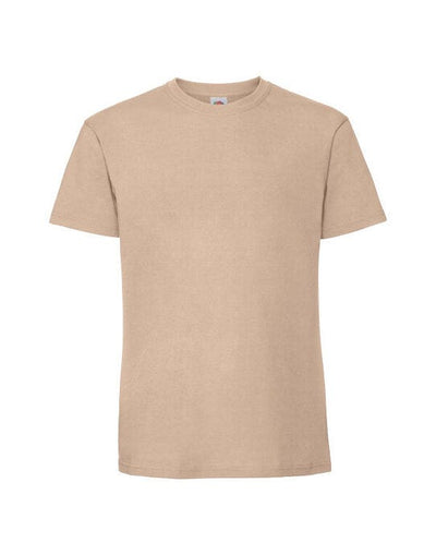 Fruit Of The Loom 61422 FOTL Mens Ringspun Premium T - Desert Sand