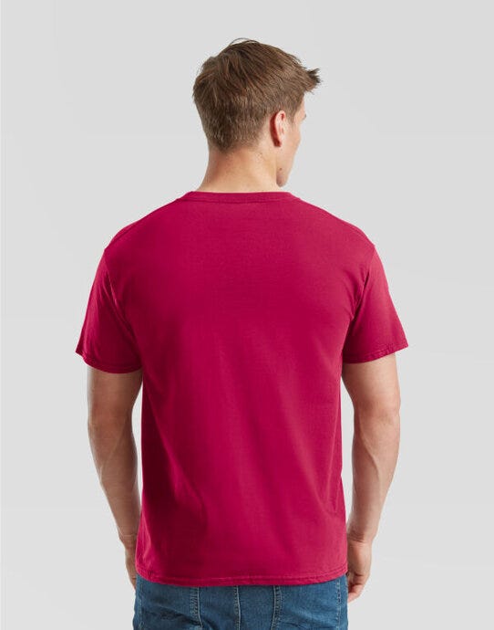 Fruit Of The Loom 61422 FOTL Mens Ringspun Premium T - Cranberry