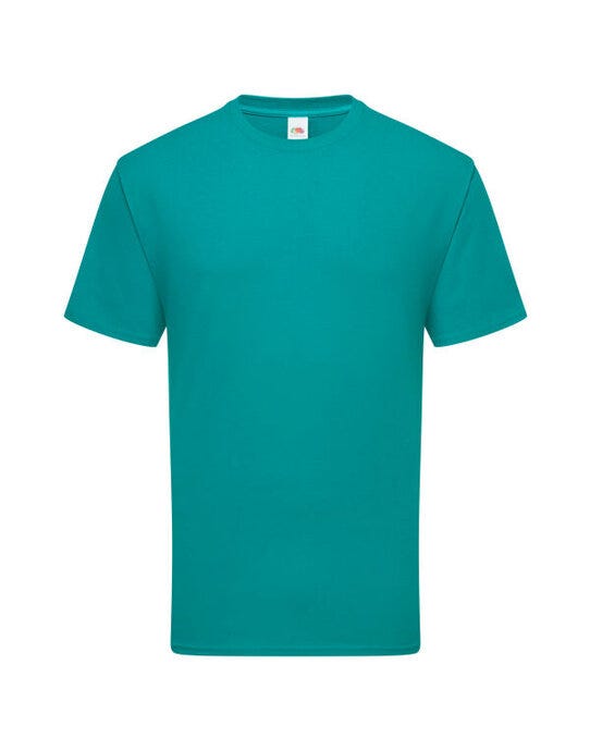 Fruit Of The Loom 61422 FOTL Mens Ringspun Premium T - Ocean Teal