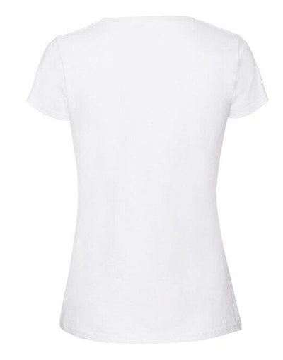 Fruit Of The Loom 61424 FOTL Ladies Ringspun Premium T - White
