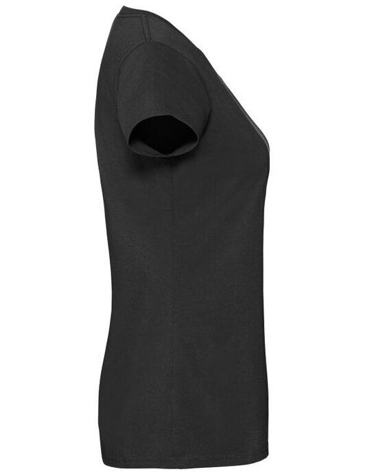 Fruit Of The Loom 61424 FOTL Ladies Ringspun Premium T - Black