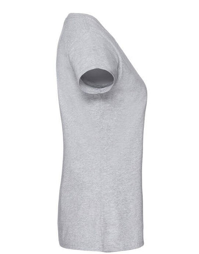 Fruit Of The Loom 61424 FOTL Ladies Ringspun Premium T - Heather Grey