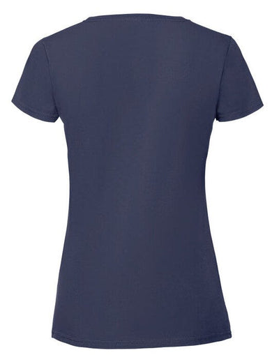 Fruit Of The Loom 61424 FOTL Ladies Ringspun Premium T - Navy Blue