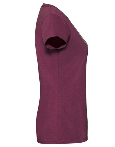 Fruit Of The Loom 61424 FOTL Ladies Ringspun Premium T - Burgundy