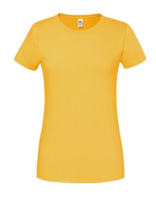 Fruit Of The Loom 61424 FOTL Ladies Ringspun Premium T - Sunflower