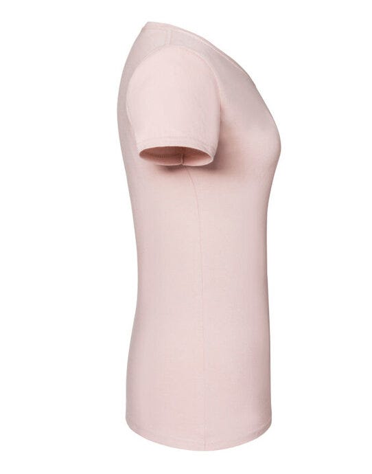 Fruit Of The Loom 61424 FOTL Ladies Ringspun Premium T - Powder Rose