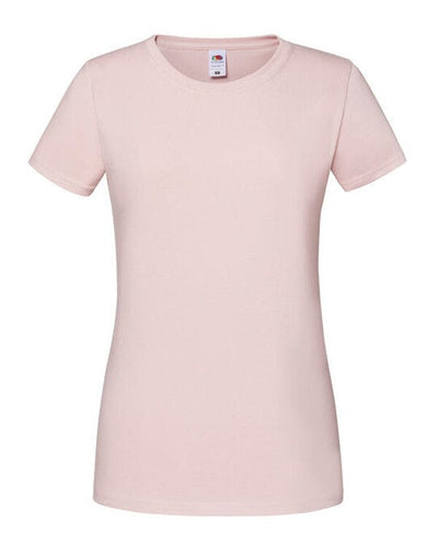 Fruit Of The Loom 61424 FOTL Ladies Ringspun Premium T - Powder Rose