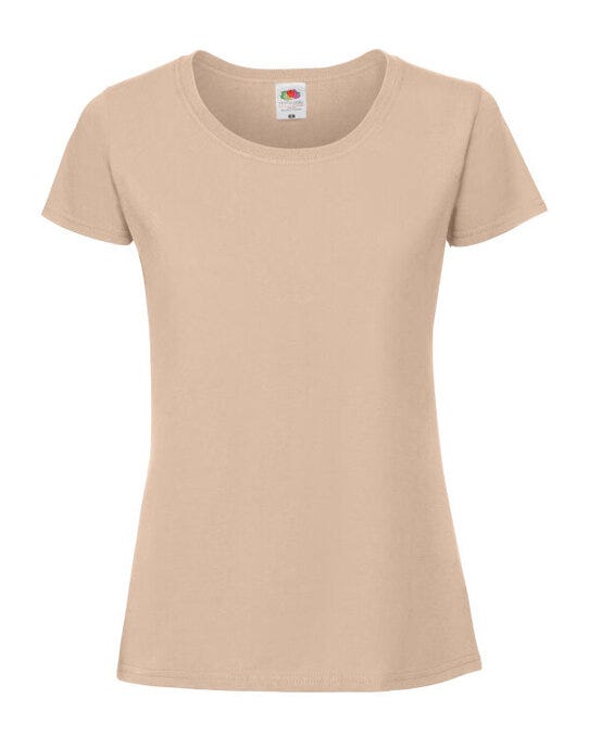 Fruit Of The Loom 61424 FOTL Ladies Ringspun Premium T - Desert Sand