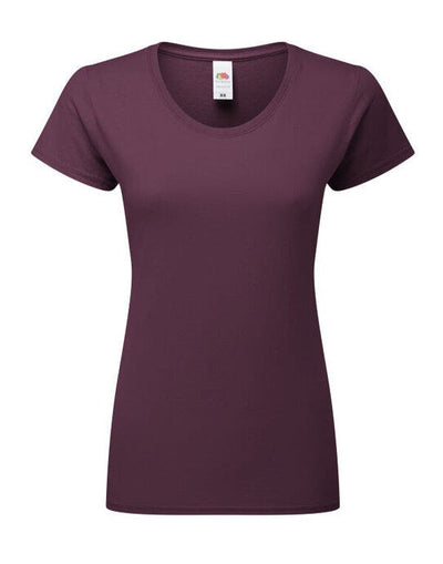 Fruit Of The Loom 61424 FOTL Ladies Ringspun Premium T - Dark Plum