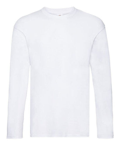 Fruit Of The Loom 61428 FOTL Mens Original Long Sleeve T - White