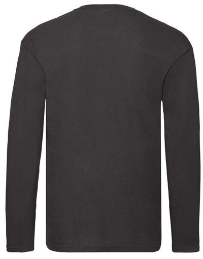 Fruit Of The Loom 61428 FOTL Mens Original Long Sleeve T - Black