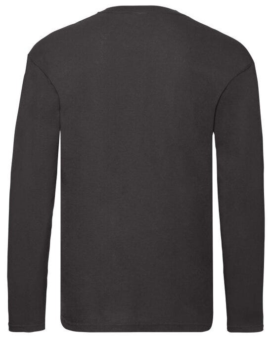Fruit Of The Loom 61428 FOTL Mens Original Long Sleeve T - Black