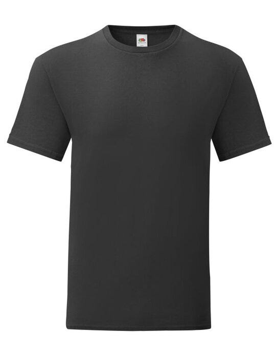 Fruit Of The Loom 61430 FOTL Mens Iconic 150 T - Black