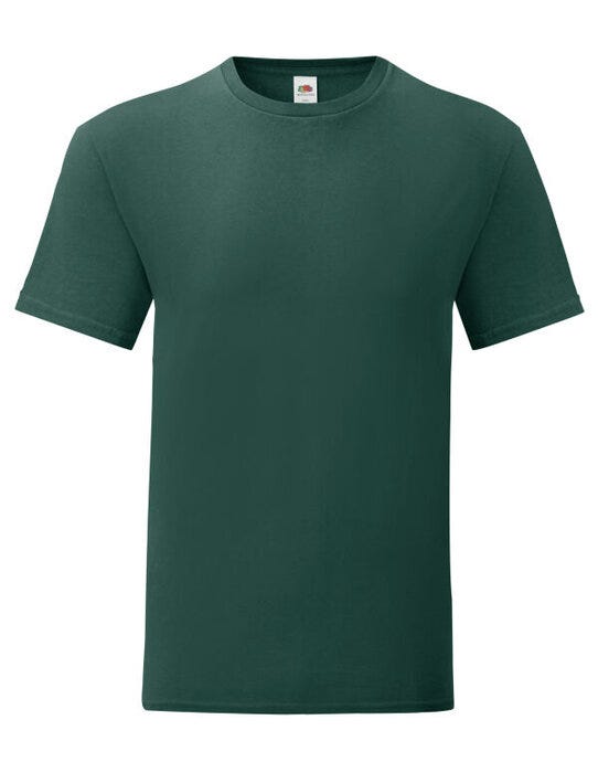 Fruit Of The Loom 61430 FOTL Mens Iconic 150 T - Forest Green