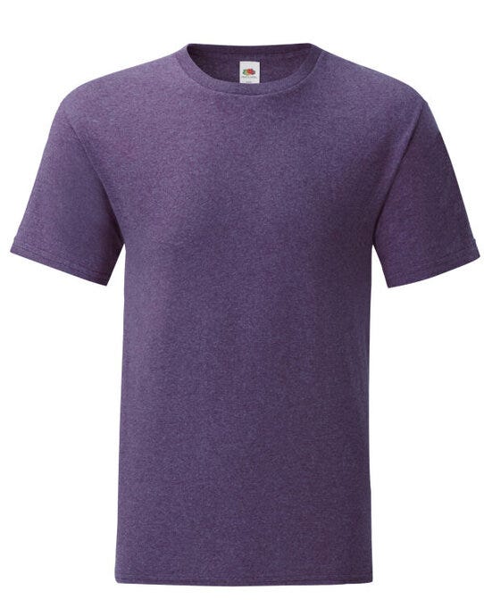 Fruit Of The Loom 61430 FOTL Mens Iconic 150 T - Heather Purple
