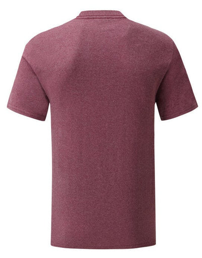 Fruit Of The Loom 61430 FOTL Mens Iconic 150 T - Heather Burgundy