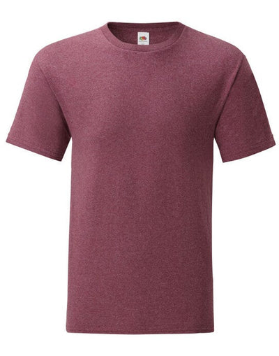 Fruit Of The Loom 61430 FOTL Mens Iconic 150 T - Heather Burgundy