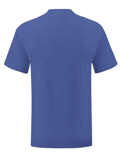 Fruit Of The Loom 61430 FOTL Mens Iconic 150 T - Retro Heather Royal