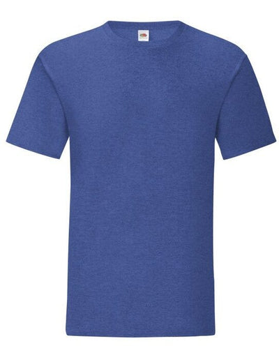 Fruit Of The Loom 61430 FOTL Mens Iconic 150 T - Retro Heather Royal