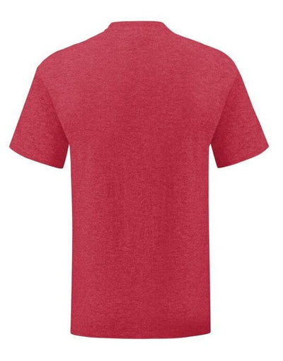 Fruit Of The Loom 61430 FOTL Mens Iconic 150 T - Vintage Heather Red