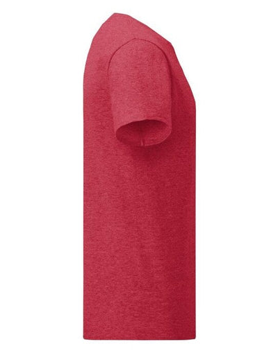 Fruit Of The Loom 61430 FOTL Mens Iconic 150 T - Vintage Heather Red