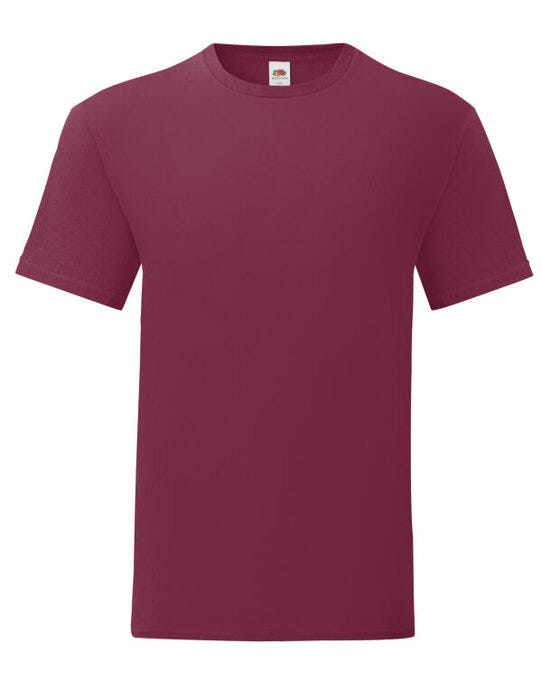 Fruit Of The Loom 61430 FOTL Mens Iconic 150 T - Burgundy