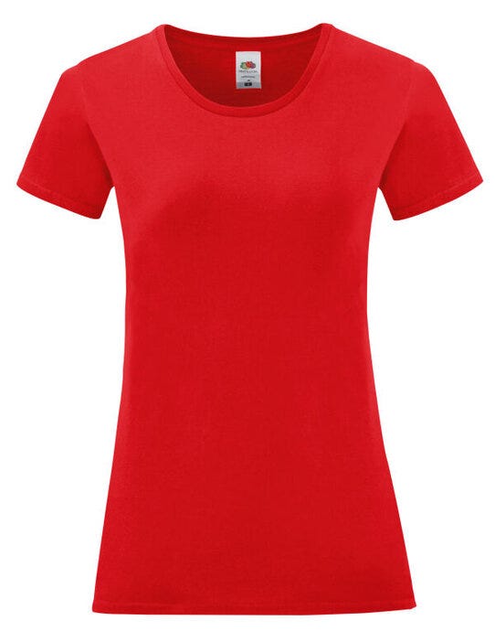 Fruit Of The Loom 61432 FOTL Ladies Iconic 150 T - Red