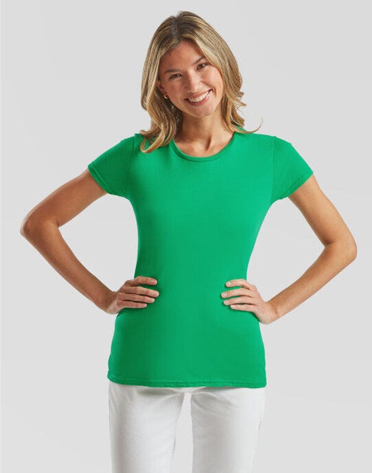 Fruit Of The Loom 61432 FOTL Ladies Iconic 150 T - Kelly Green