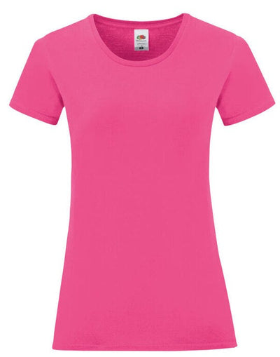 Fruit Of The Loom 61432 FOTL Ladies Iconic 150 T - Fuchsia