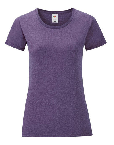 Fruit Of The Loom 61432 FOTL Ladies Iconic 150 T - Heather Purple