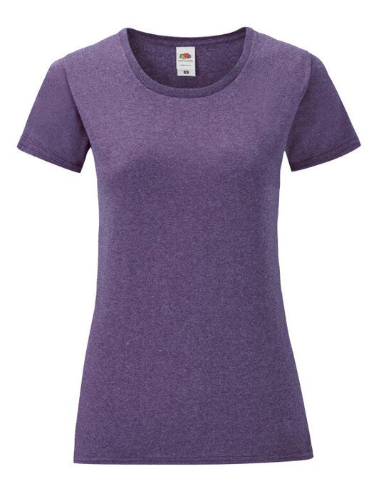 Fruit Of The Loom 61432 FOTL Ladies Iconic 150 T - Heather Purple