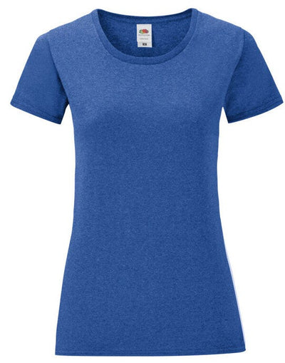 Fruit Of The Loom 61432 FOTL Ladies Iconic 150 T - Retro Heather Royal