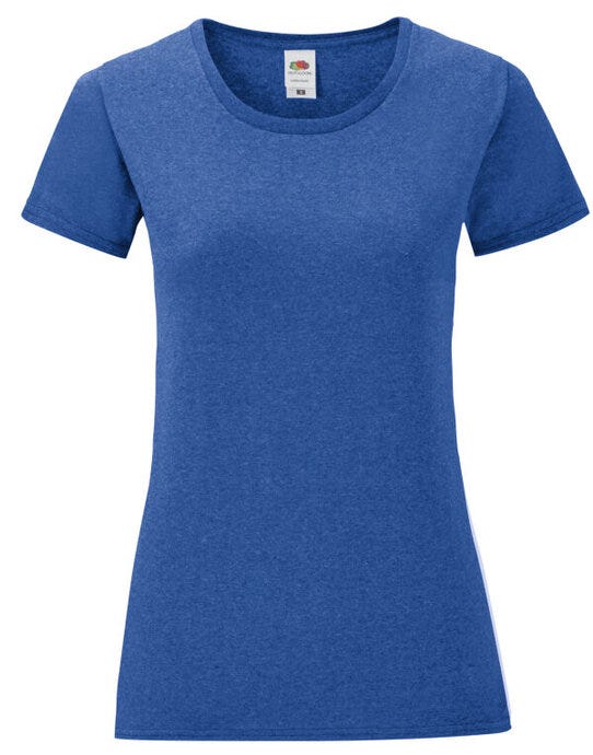 Fruit Of The Loom 61432 FOTL Ladies Iconic 150 T - Retro Heather Royal