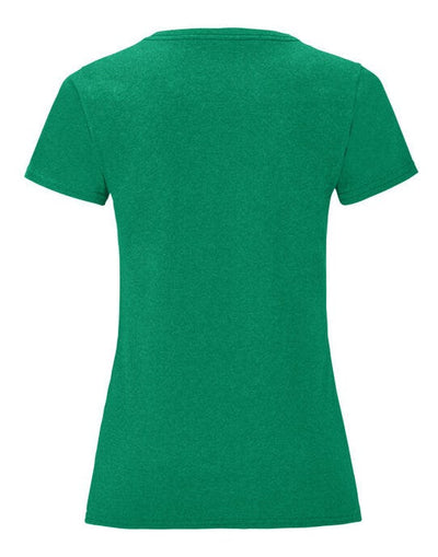 Fruit Of The Loom 61432 FOTL Ladies Iconic 150 T - Retro Heather Green
