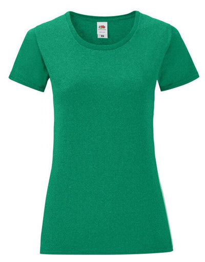 Fruit Of The Loom 61432 FOTL Ladies Iconic 150 T - Retro Heather Green