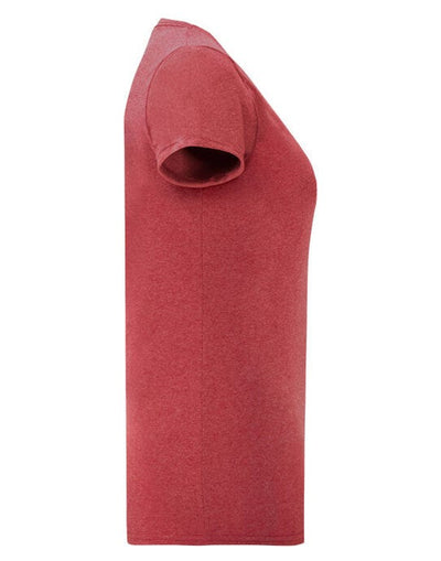 Fruit Of The Loom 61432 FOTL Ladies Iconic 150 T - Vintage Heather Red