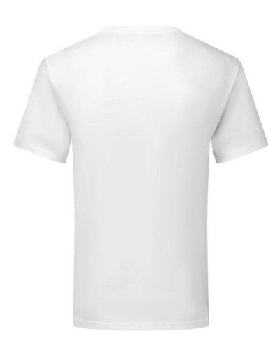 Fruit Of The Loom 61442 FOTL Mens Iconic 150 V-Neck T - White
