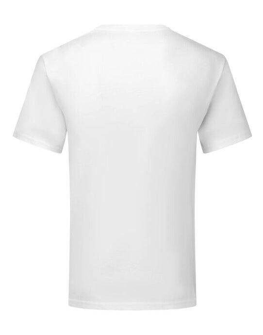 Fruit Of The Loom 61442 FOTL Mens Iconic 150 V-Neck T - White