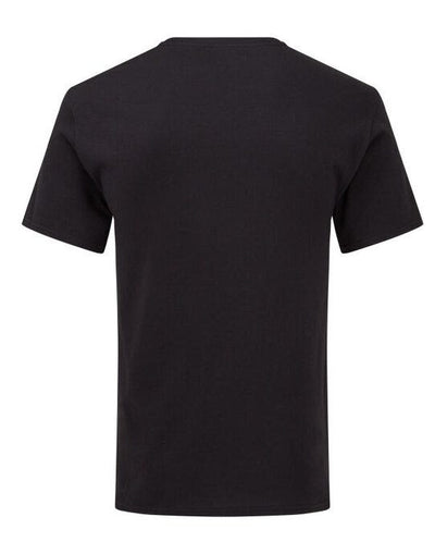Fruit Of The Loom 61442 FOTL Mens Iconic 150 V-Neck T - Black