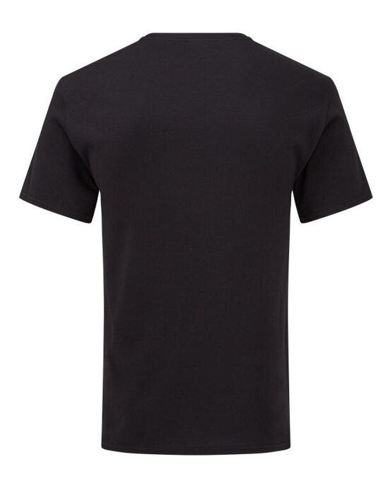 Fruit Of The Loom 61442 FOTL Mens Iconic 150 V-Neck T - Black